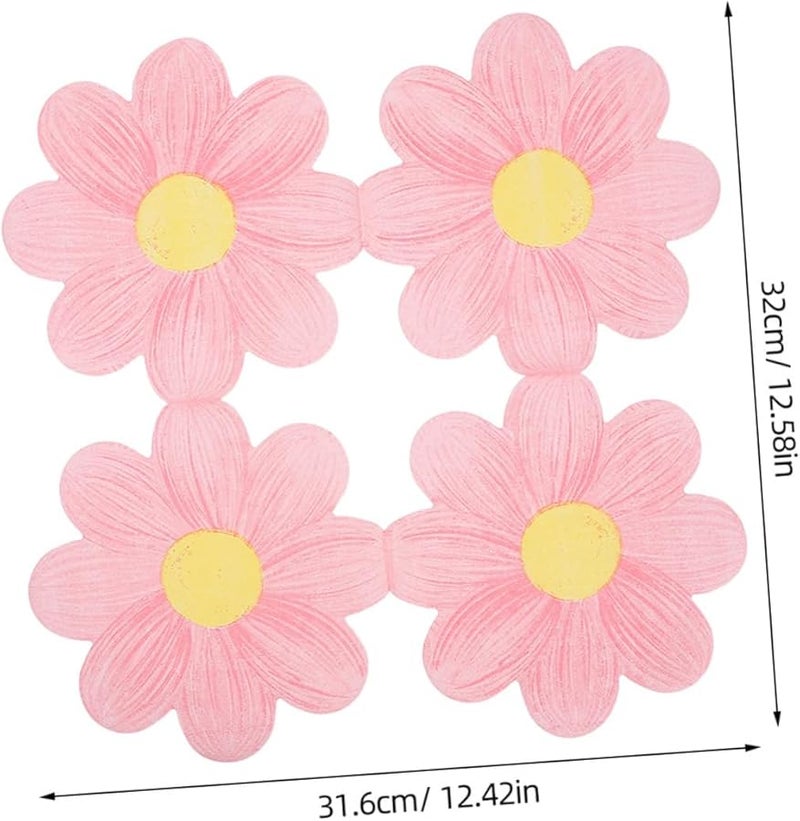 مناديل ورقية زهرية بتصميم ديزي وردي 40 قطعة لتزيين حفلات أعياد الميلاد والزفاف - Image 2